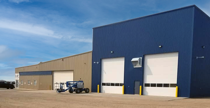 A warehouse that stores heavy duty equipment repair parts.